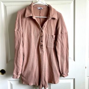 Fashion Nova Small Dusty Rose colored lounge wear.